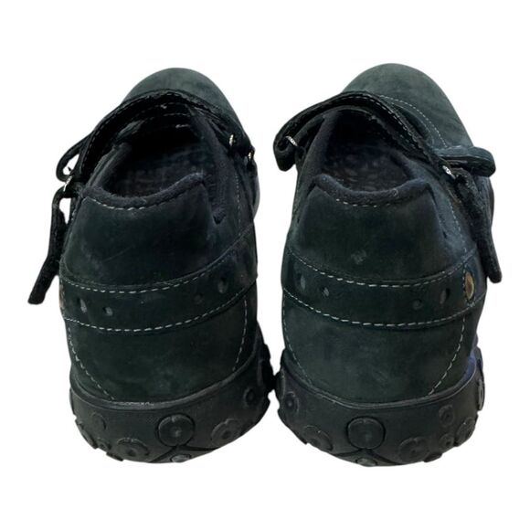 Timberland 49316 Green Suede Leather Criss Cross Mary Jane Trail Loafers 7 - Picture 5 of 6